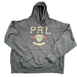 VTG 90s Polo Ralph Lauren PRL Jeans 1967 Navy Blue Pullover Hoodie Mens Sz L GUC